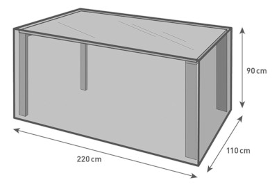 Image of Home and More Schutzhülle für eckige Tische 220x110x90 bei JUMBO