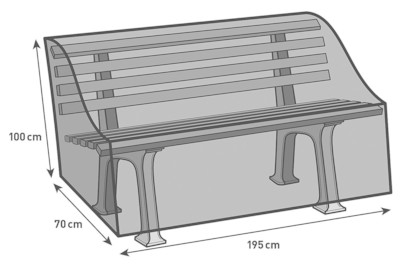 Image of Home and More Schutzhülle für Gartenbank 195x70x100 bei JUMBO