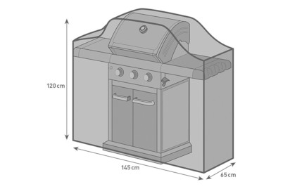 Image of Home and More BBQ Cover middle, 145x65x120 cm