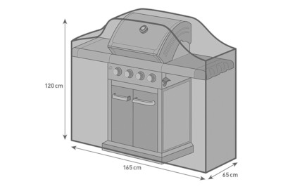 Image of Home and More BBQ Cover large, 165x65x120 cm