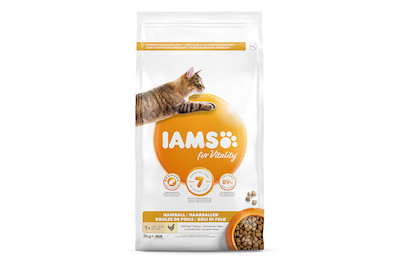 Image of Iams Vitality Hairball Adu.Chicken 3kg bei JUMBO