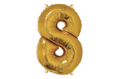 Image of Folienballon Zahl 8 , 96cm, SB-Btl 1Stück bei JUMBO