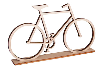 Image of Holz-Fahrrad, zum Stellen, FSC 100%, 20x11cm, SB-Btl 1Stück
