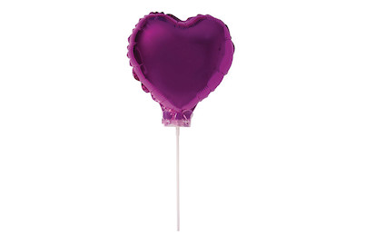 Image of Folienballon Herz zum Stecken, 28cm ø, SB-Btl 1Stück bei JUMBO