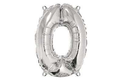 Image of Folienballon Zahl 0 , 40cm, SB-Btl 1Stück bei JUMBO