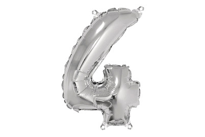 Image of Folienballon Zahl 4 , 40cm, SB-Btl 1Stück bei JUMBO