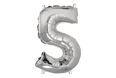 Image of Folienballon Zahl 5 , 40cm, SB-Btl 1Stück bei JUMBO