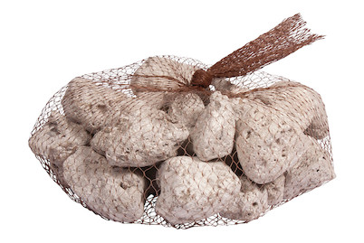 Image of Deko-Lavastein, weiss gefärbt, ø3-5cm, Bund 250g bei JUMBO