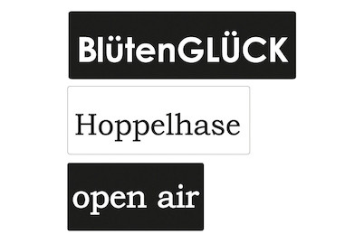 Image of Labels openair,Hoppelhase,Blütenglück , 3x1,5cm,4x1,5cm,5x1,5cm, SB-Btl 3Stück bei JUMBO