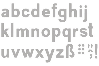 Image of Stanzschabl. Set: Classic Alphabet, Kleinbuchstaben0,2-1,5cm, SB-Btl 29Stück bei JUMBO