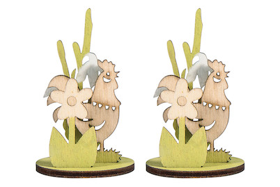 Image of Holz-Steckteile Blumenwiese, SB-Btl 2Set bei JUMBO