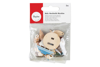 Image of Holz-Steckteile Maritim, 2 Sorten, SB-Btl 2Set bei JUMBO