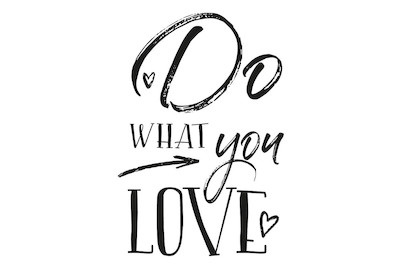 Image of Stempel Do What you Love , 7x10cm bei JUMBO