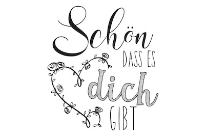 Image of Stempel Schön Dass ES dich Gibt , 8x9cm bei JUMBO