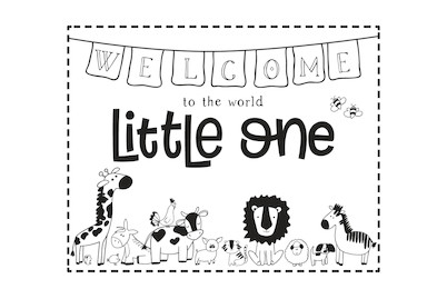 Image of Stempel Welcome Little one , 10x8cm bei JUMBO