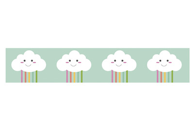 Image of Washi Tape Happy Clouds, 15mm, Rolle 10m