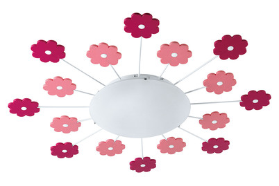 Image of Eglo Deckenleuchte Viki 1 pink/weiss E27 bei JUMBO