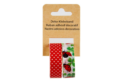 Image of Washitape Marienkäfer rot 2 x 10m bei JUMBO
