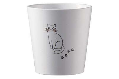Image of Katzengrastopf Ø13cm weiss bei JUMBO