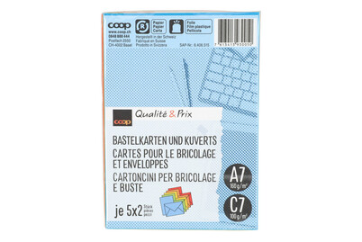 Image of Qualité&Prix Karten/Kuvert C7/A7 5x2 Stk. bei JUMBO