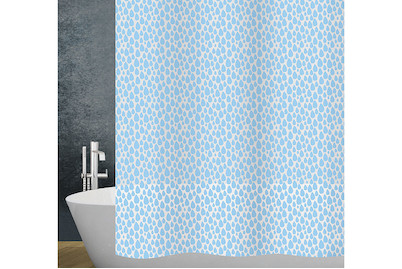 Image of Qualité & Prix Duschvorhang Rain hellblau 180x200 cm bei JUMBO