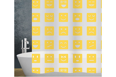 Image of Qualité & Prix Duschvorhang Moods gelb 180x180 cm bei JUMBO