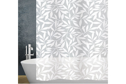 Image of Qualité & Prix Duschvorhang Leaf weiss 180x200 cm bei JUMBO