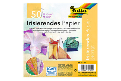 Image of Faltblätter irisierend 14 cm bei JUMBO