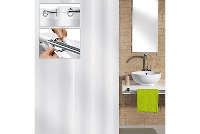 Image of Duschvorhang Hook On weiss 180x200 cm bei JUMBO
