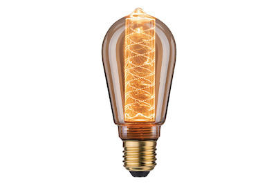 Image of LED Vintage-Kolben St64 Inner Glow Spiralmuster 4W E27 Gold
