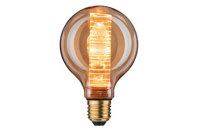 Image of LED Vintage-Globe G95 Inner Glow Ringmuster 4W E27 Gold bei JUMBO