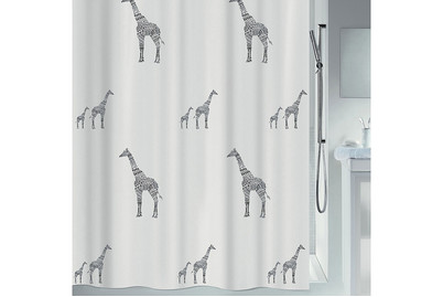 Image of Spirella Duschvorhang Giraffe 120 x 200 cm schwarz/weiss