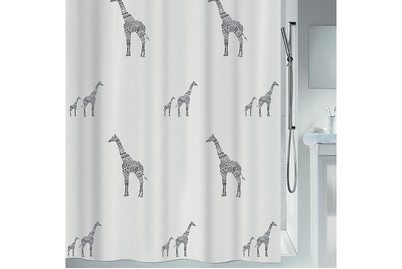 Image of Spirella Duschvorhang Giraffe 240 X 180 cm schwarz/weiss bei JUMBO