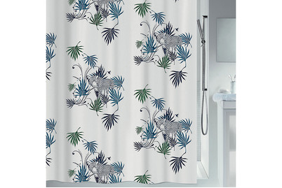 Image of Spirella Duschvorhang Leo 120 x 200 cm blau/grün bei JUMBO