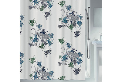 Image of Spirella Duschvorhang Leo 180 x 200 cm blau/grün bei JUMBO