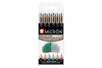 Image of Sakura Pigma Micron 01 Set 6 Stk bei JUMBO