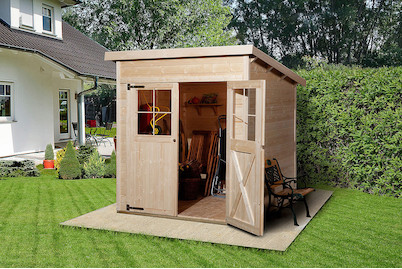 Image of Weka Gartenhaus 325 Gr.1 (148 x 198 cm), Holz Natur bei JUMBO