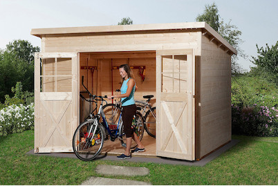 Image of Weka Gartenhaus 325 Gr.4 (250 x 299 cm), Holz Natur bei JUMBO