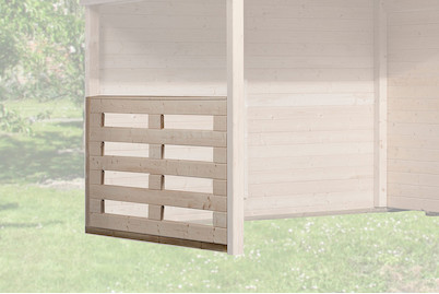 Image of Brüstungsgeländer für Weka Designhaus 172 + 126, holz natur bei JUMBO