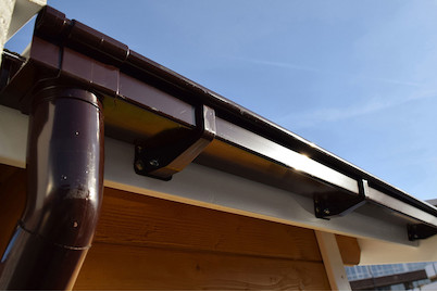 Image of Kastenrinnenset Gr. 4 (1x 6,5 m) für Flachdachhäuser mit Anbau bei JUMBO