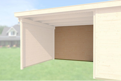 Image of Weka Rückwand für Anbau 450cm (21mm für Typ 225), holz natur bei JUMBO