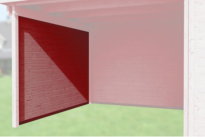 Image of Weka Seitenwand 295cm (21mm für Typ 126 + 172 + 225), holz rot