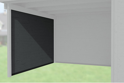 Image of Weka Seitenwand 295cm (21mm für Typ 126 + 172 + 225), holz anthrazit bei JUMBO