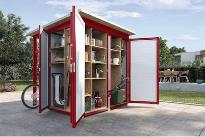 Image of Weka Garten [Q] Multi (200 x 200 x 217cm), holz schwedenrot bei JUMBO