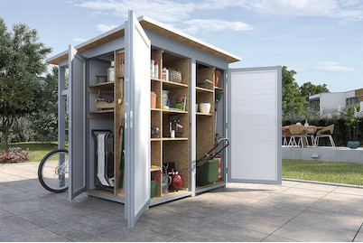 Image of Weka Garten [Q] Multi (200 x 200 x 217cm), holz grau bei JUMBO