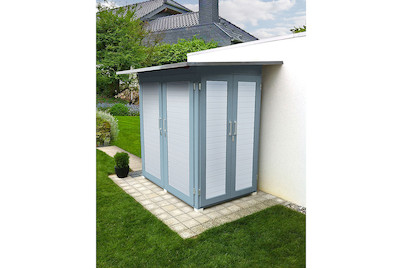 Image of Weka Garten [Q] Kompakt (125 x 200 x 217 cm), holz grau bei JUMBO