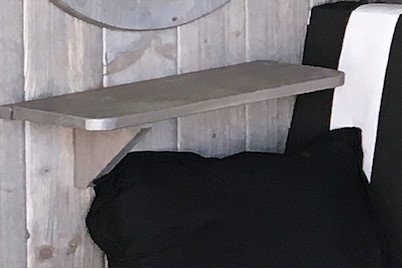 Image of Weka Seitliches Ablageset für Garten-Laube Merano, holz silbergrau gebürstet bei JUMBO