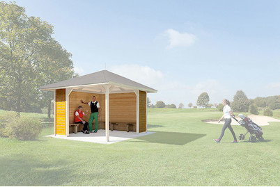 Image of Weka Sitzgelegenheit für Gartenoase 651 Gr. 1 (bestehend aus Wänden und Bänken) bei JUMBO