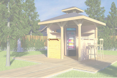 Image of Weka Bausatz Treseneingang für Gartenoase 651 Gr.1, holz natur bei JUMBO