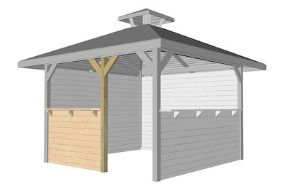 Image of Weka Bausatz Treseneingang für Gartenoase 651 Gr.3, holz natur bei JUMBO